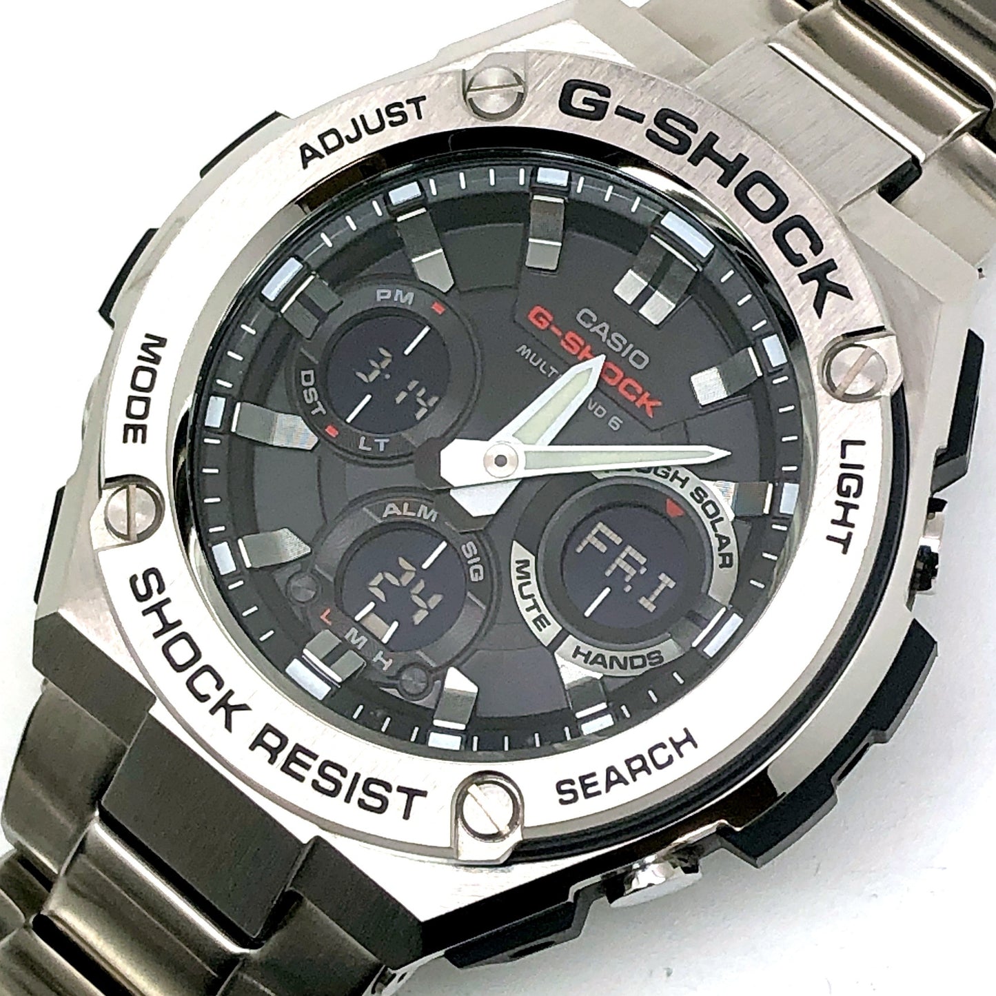 GST-W110D-1A Gスチール 電波ソーラーモデル