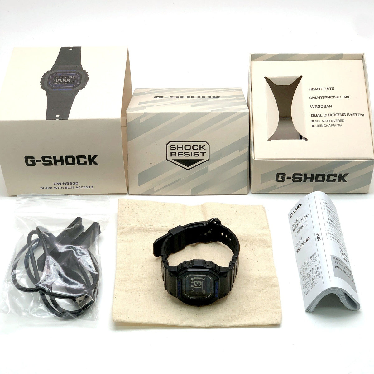DW-H5600-1A2 G-SQUAD スマートウォッチ