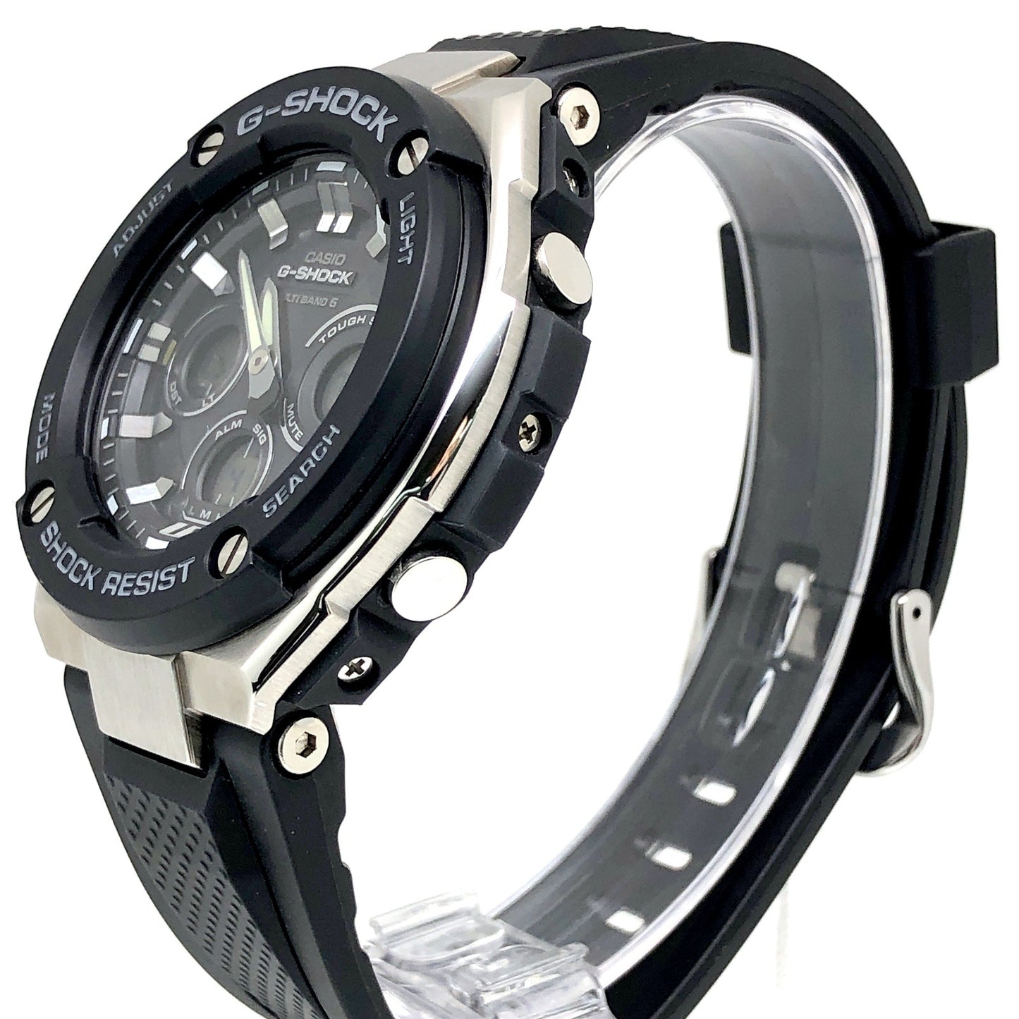 GST-W300-1A Gスチール 電波ソーラー メタル×樹脂バンド