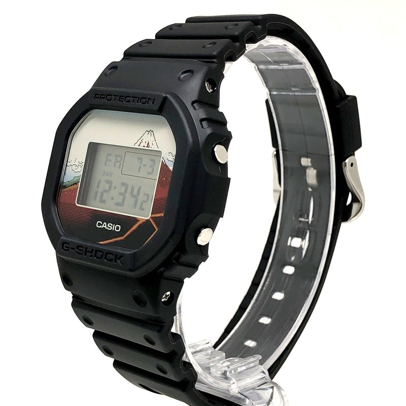 DW-5600KHSH25-1 葛飾北斎 富嶽三十六景 山下白雨 黒富士