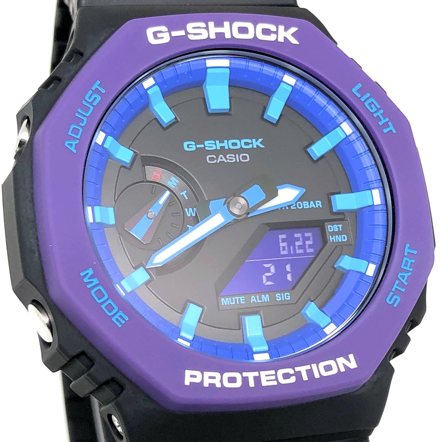 GA-2100THS-1A Throwback 1990s パープル ブラック