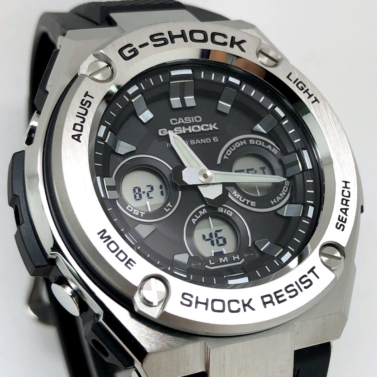 GST-W310-1A Gスチール ミッドサイズ ウレタンバンド