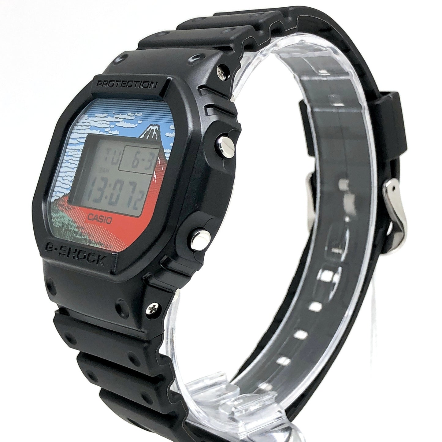 DW-5600KHG24-1 葛飾北斎 富嶽三十六景 凱風快晴(赤富士)