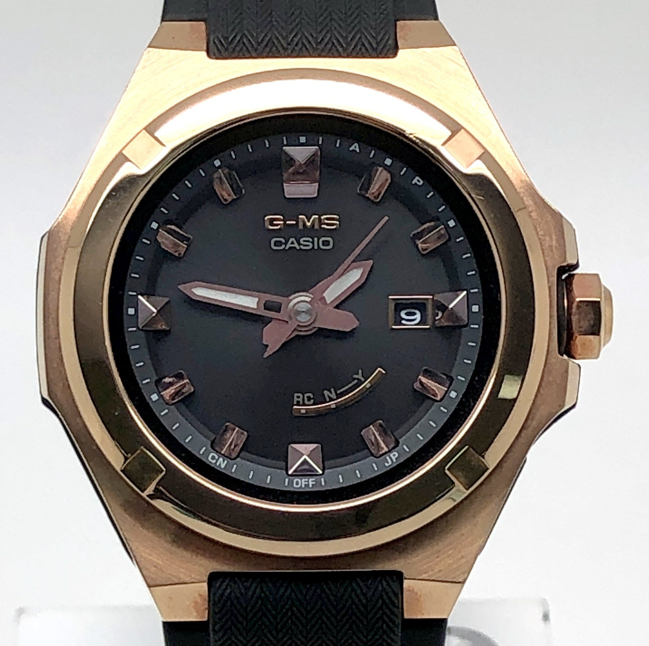 MSG-W300G-1A BABY-G G-MS 電波ソーラー ピンクゴールド×ブラック