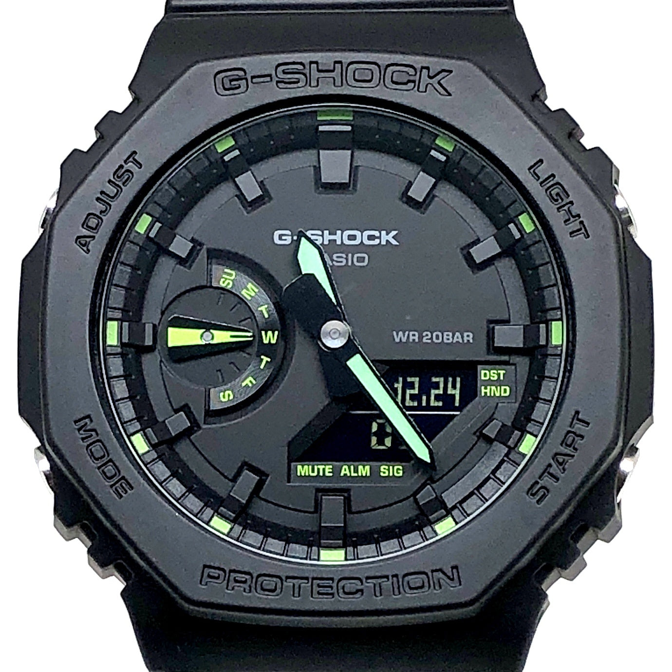 GA-2100-1A3 ネオンアクセントシリーズ グリーン
