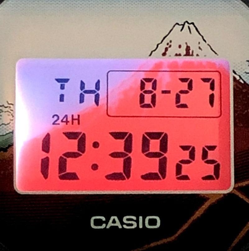 DW-5600KHSH25-1 葛飾北斎 富嶽三十六景 山下白雨 黒富士