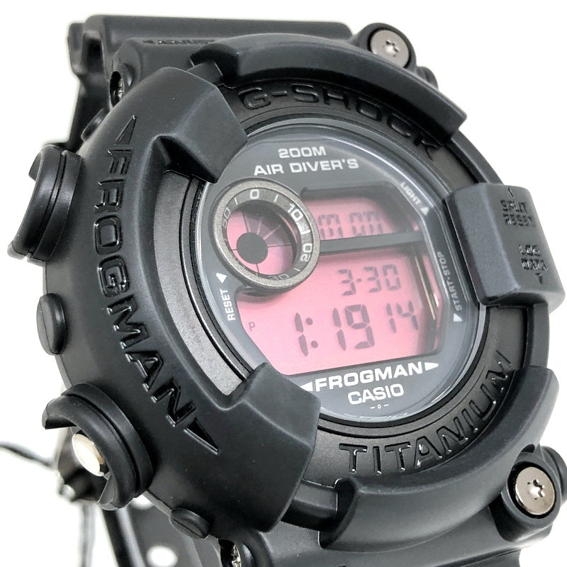 DW-8200BK-1 フロッグマン リアルブラック レッド液晶