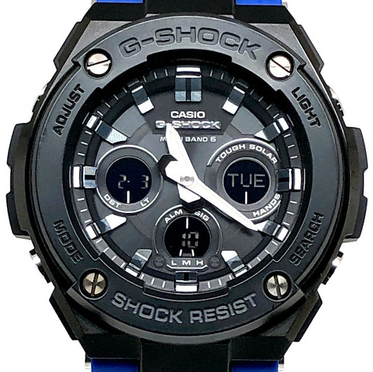 GST-W300G-2A1 G-STEEL ミッドサイズモデル ブラック×ブルー