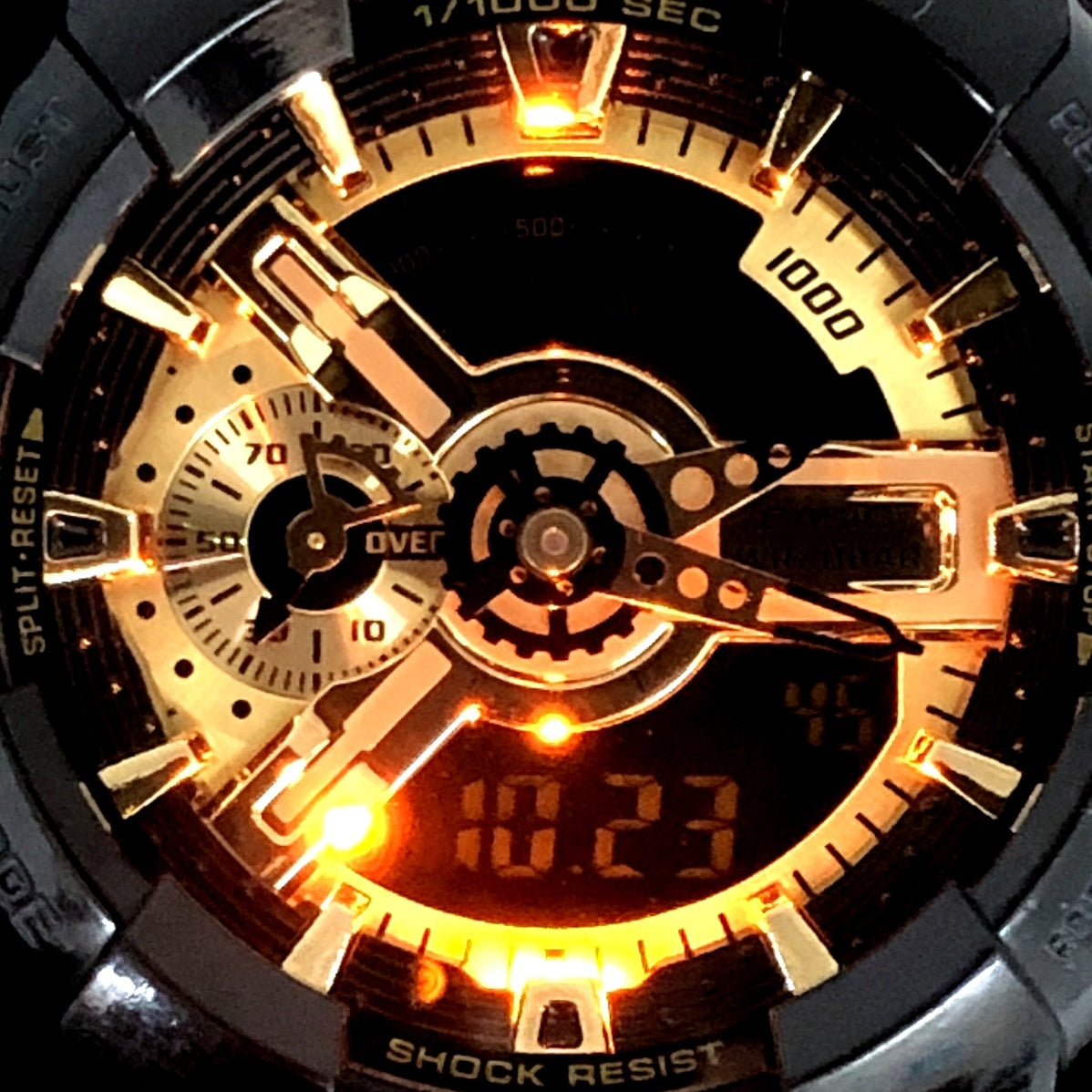 GA-110GB-1A ブラック×ゴールドシリーズ