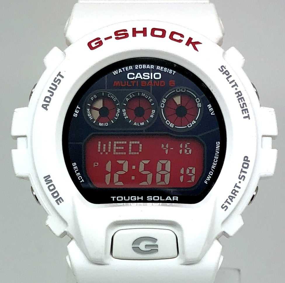 GW-6900F-7 電波ソーラー搭載 赤液晶