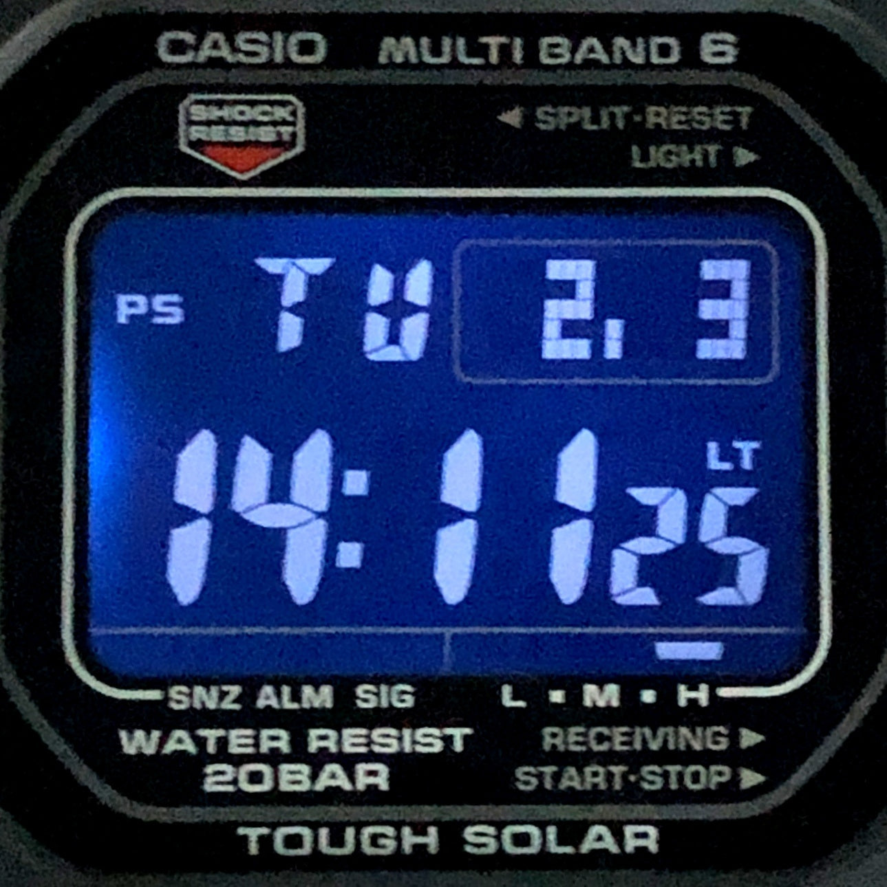 GW-M5610U-1B 電波ソーラー搭載 LEDバックライト