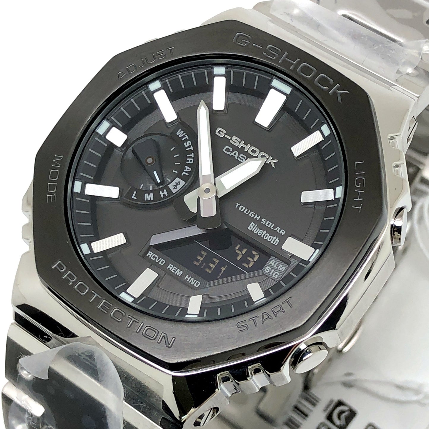 GM-B2100BT-1A フルメタル シルバー ブラックベゼル