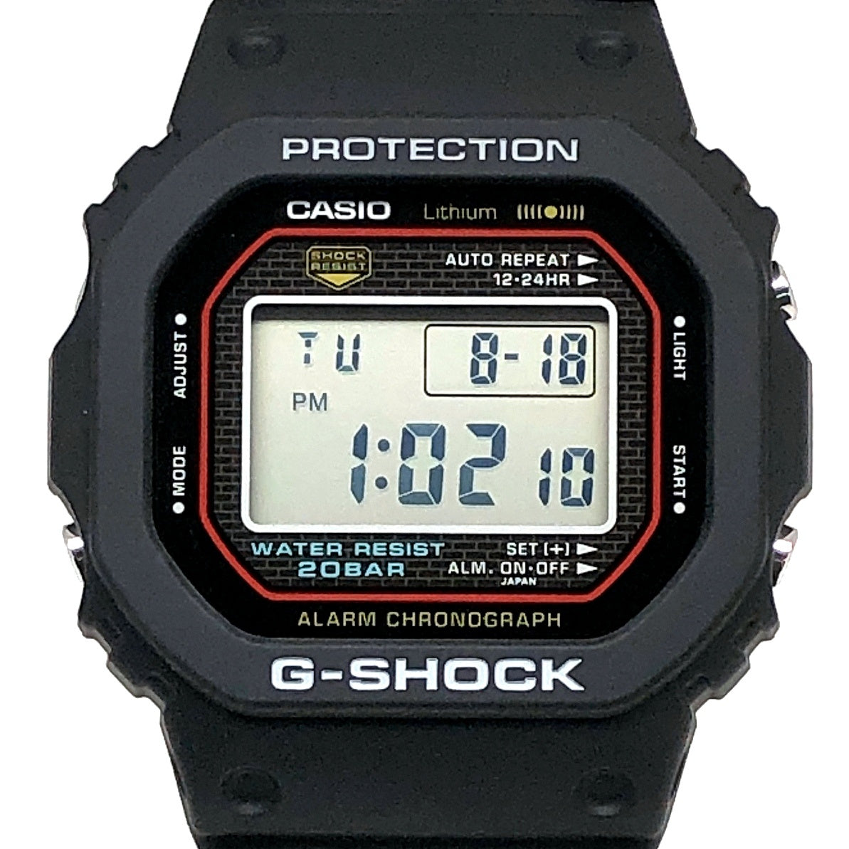 DW-5000R-1A 初代復刻 フラットベゼル採用モデル
