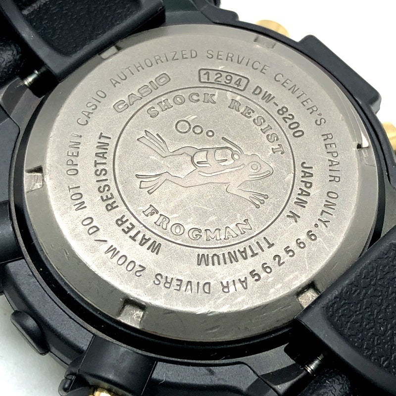 DW-8200B-9A ゴールドチタンフロッグマン 黒金蛙