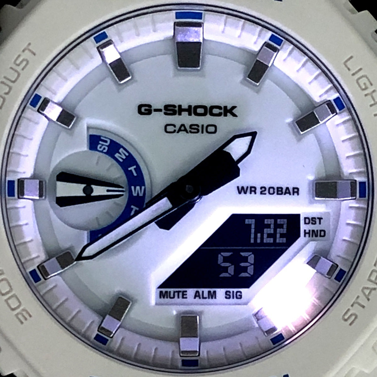 GA-2100HDS-7A ヒドゥングロウシリーズ 蓄光ダイヤル