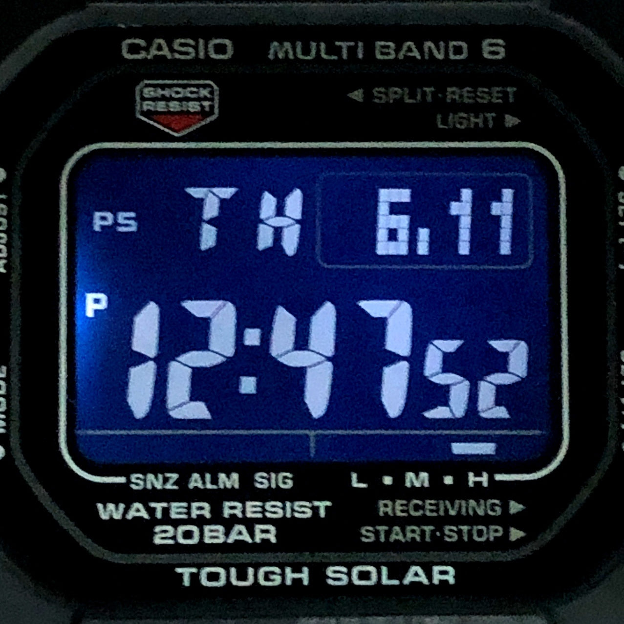 GW-M5610U-1B 電波ソーラー搭載 LEDバックライト