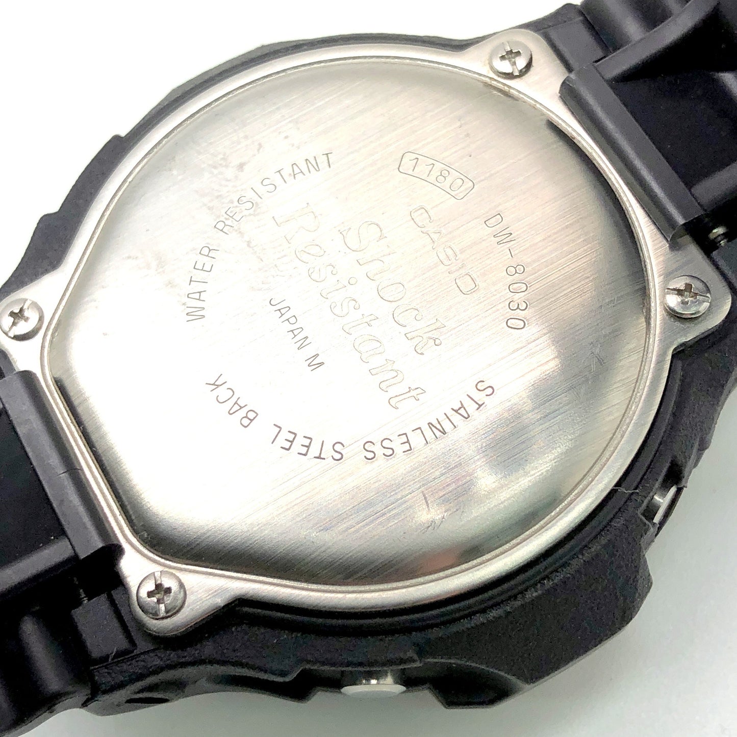 DW-8030G-1V 文字スクロール シルバー液晶 海外モデル