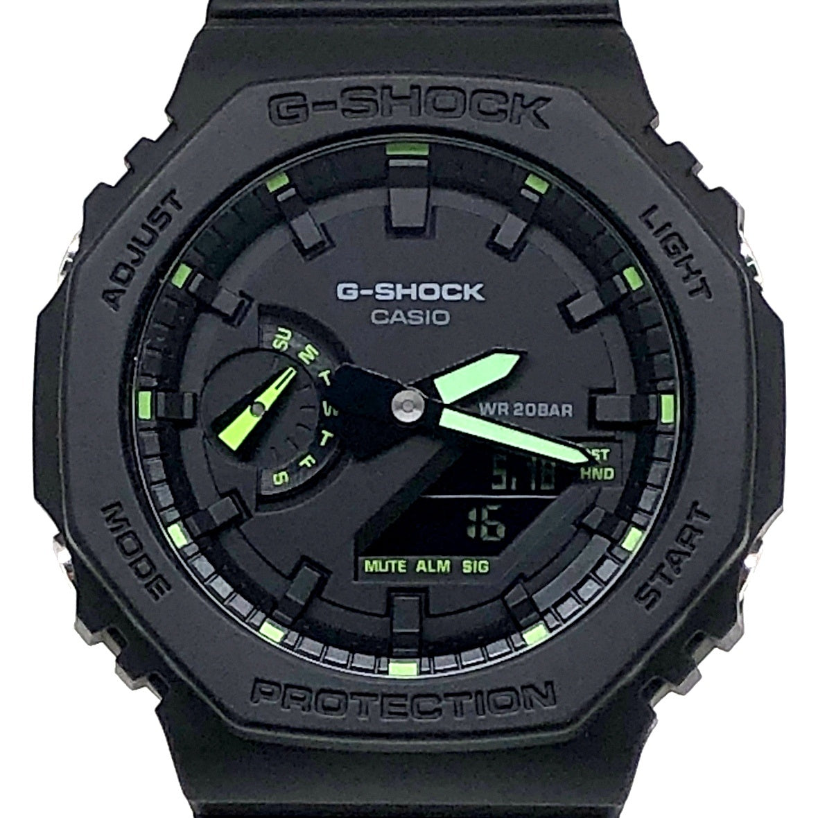 GA-2100-1A3 ネオンアクセントシリーズ グリーン