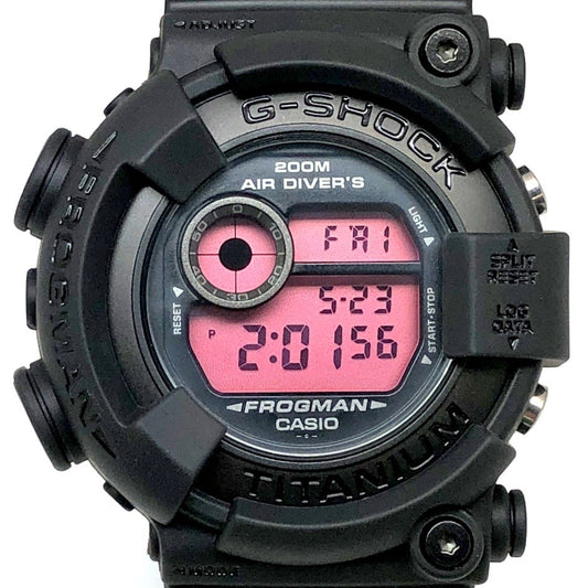 DW-8200BK-1 フロッグマン リアルブラック レッド液晶