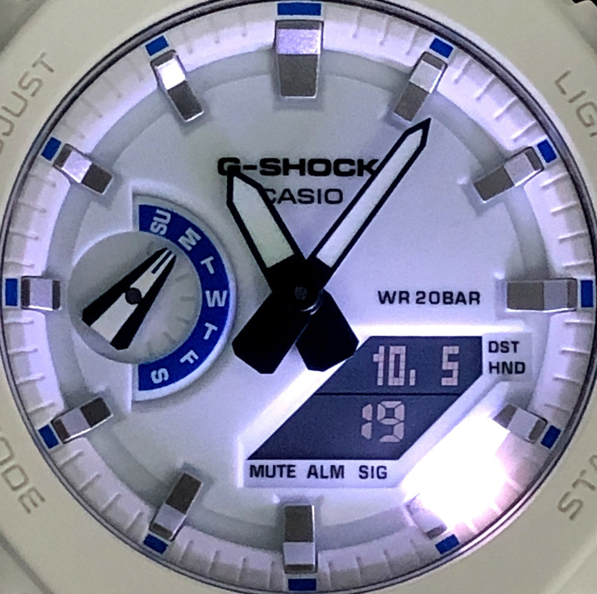 GA-2100HDS-7A ヒドゥングロウシリーズ 蓄光ダイヤル