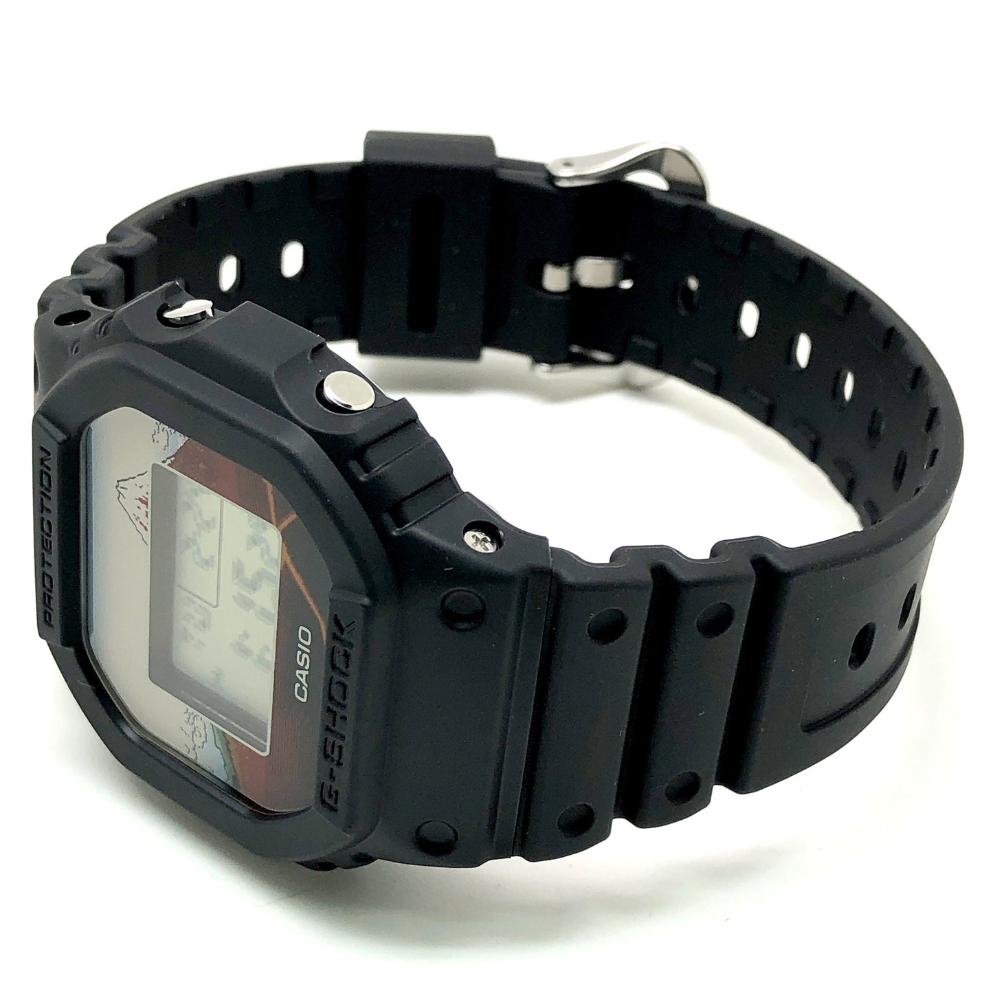 DW-5600KHSH25-1 葛飾北斎 富嶽三十六景 山下白雨 黒富士