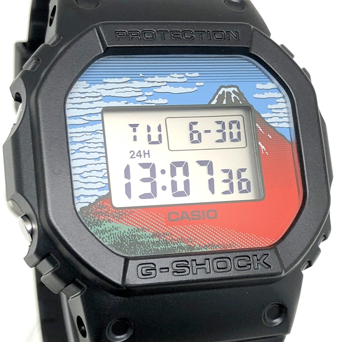 DW-5600KHG24-1 葛飾北斎 富嶽三十六景 凱風快晴(赤富士)