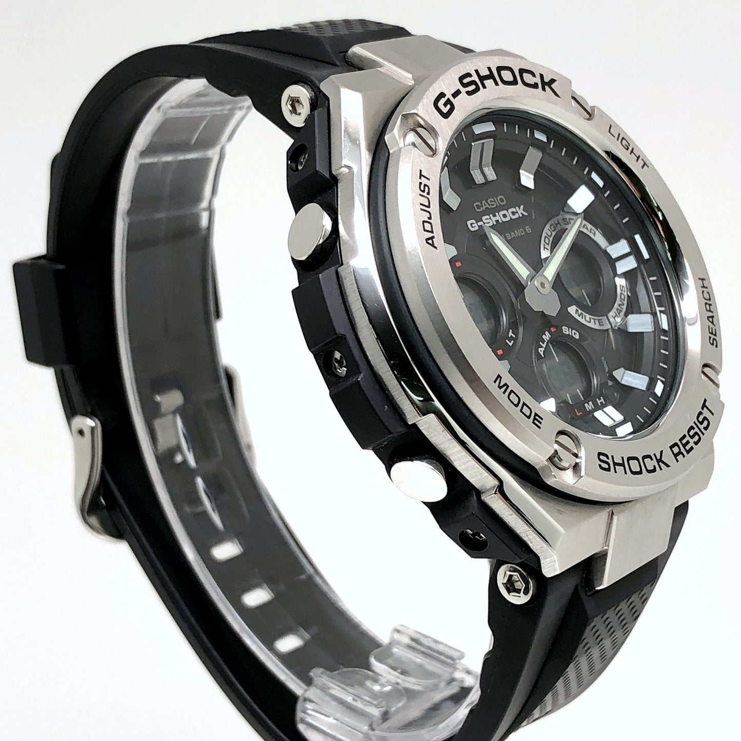 GST-W110-1AJF Gスチール 電波ソーラーモデル メタル×樹脂バンド