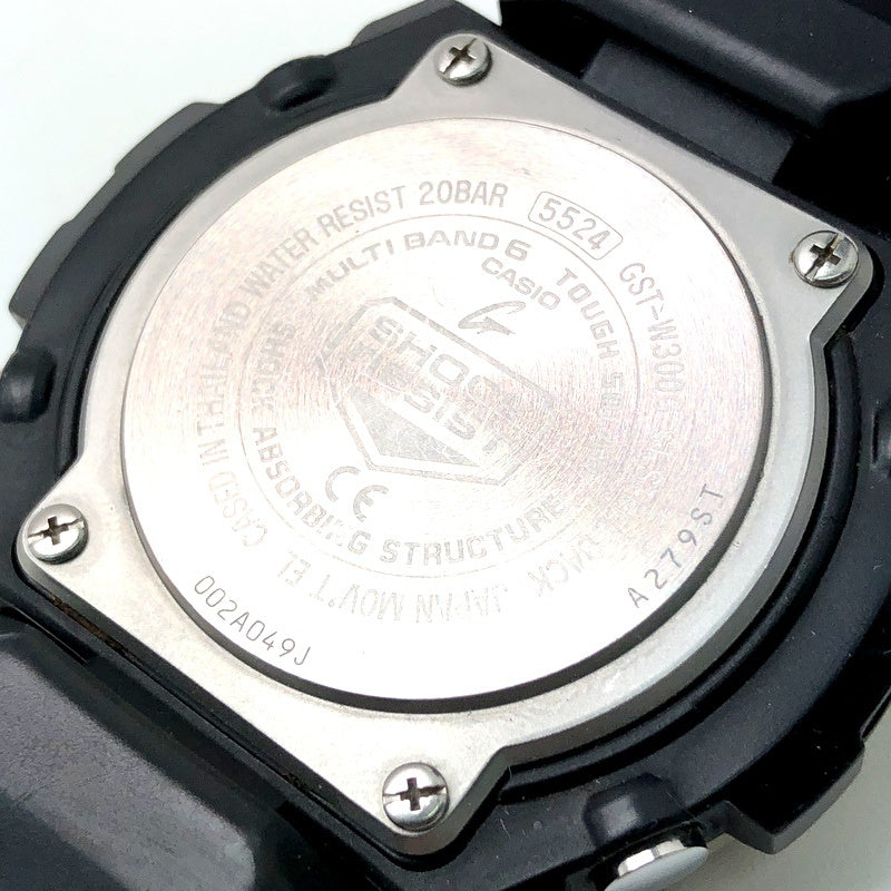 GST-W300G-1A9 G-STEEL ミッドサイズモデル ブラック×ゴールド