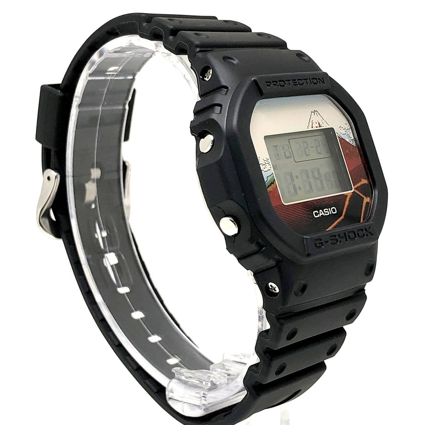 DW-5600KHSH25-1 葛飾北斎 富嶽三十六景 山下白雨 黒富士