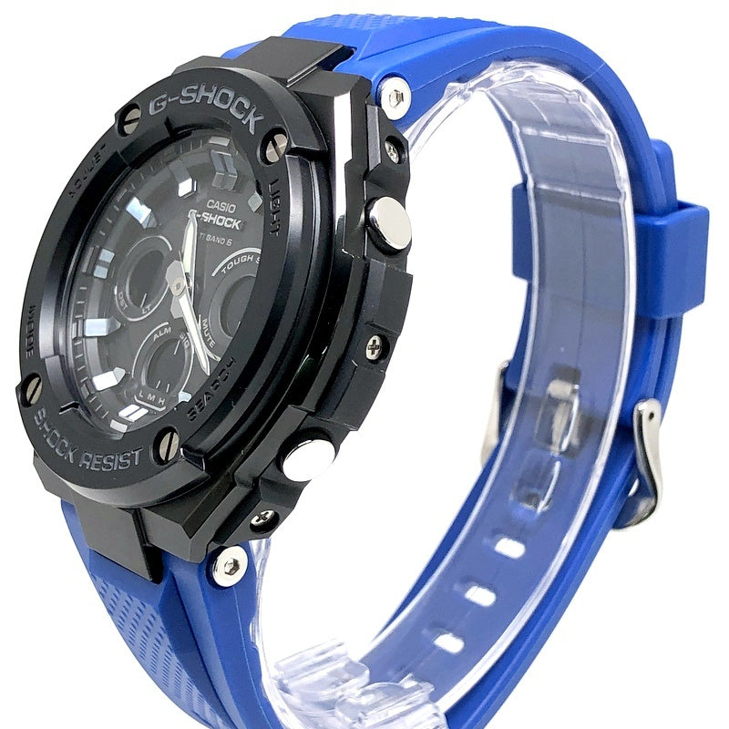 GST-W300G-2A1 G-STEEL ミッドサイズモデル ブラック×ブルー