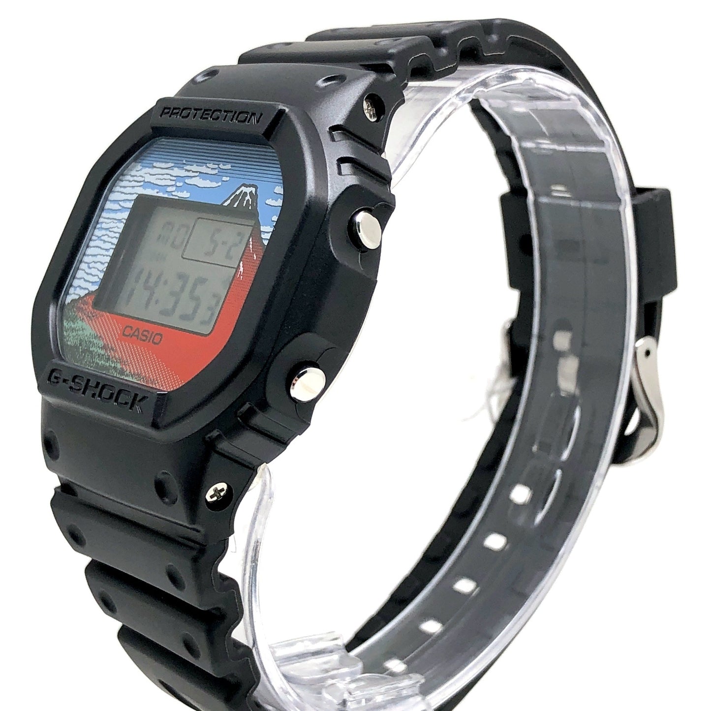 DW-5600KHG24-1 葛飾北斎 富嶽三十六景 凱風快晴(赤富士)