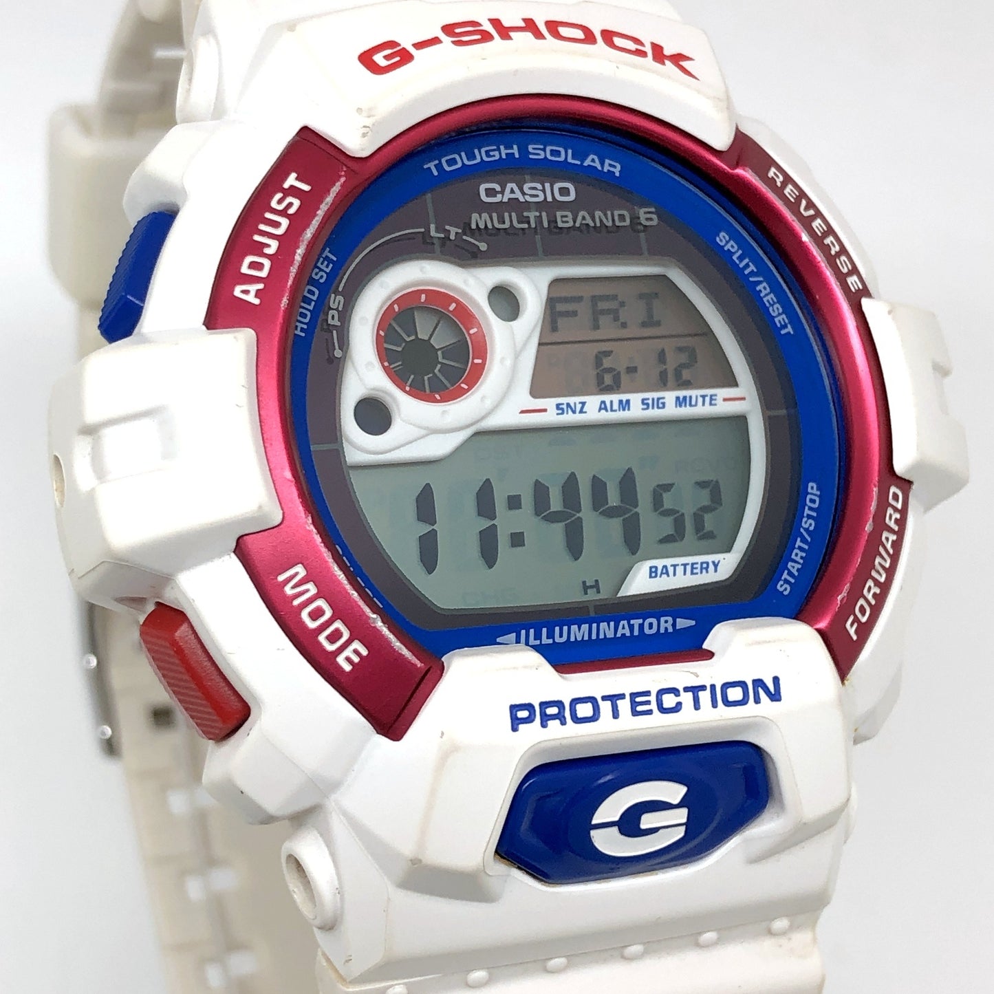 GW-8900TR-7 電波ソーラー ホワイトトリコロール