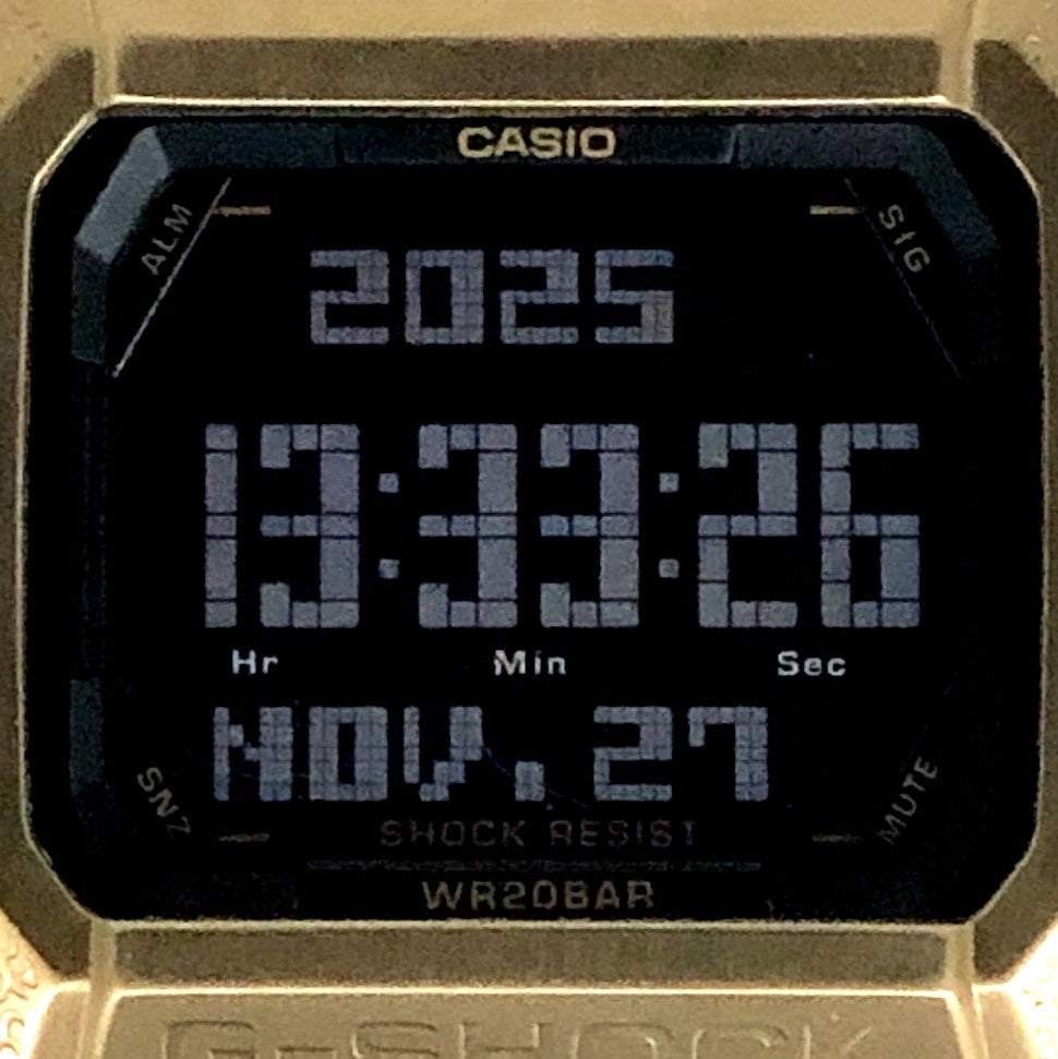 G-7800GL-9 ゴールドパイソン 蛇革調バンド