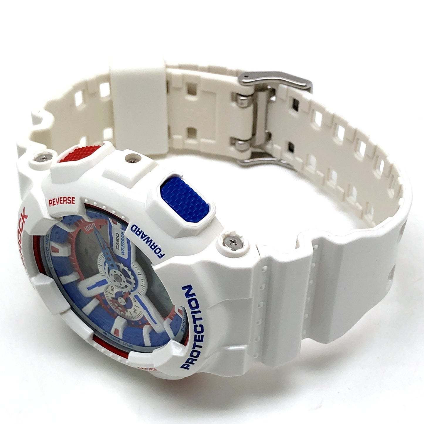 GA-110TR-7A ビッグケース ホワイトトリコロール