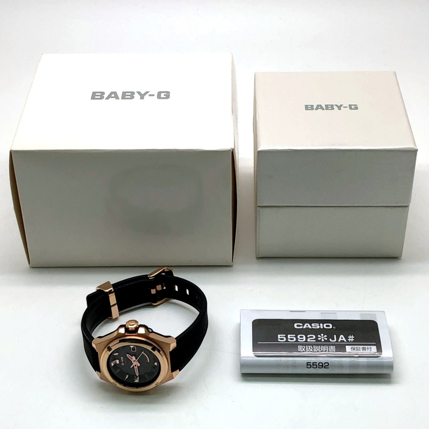 MSG-W300G-1A BABY-G G-MS 電波ソーラー ピンクゴールド×ブラック