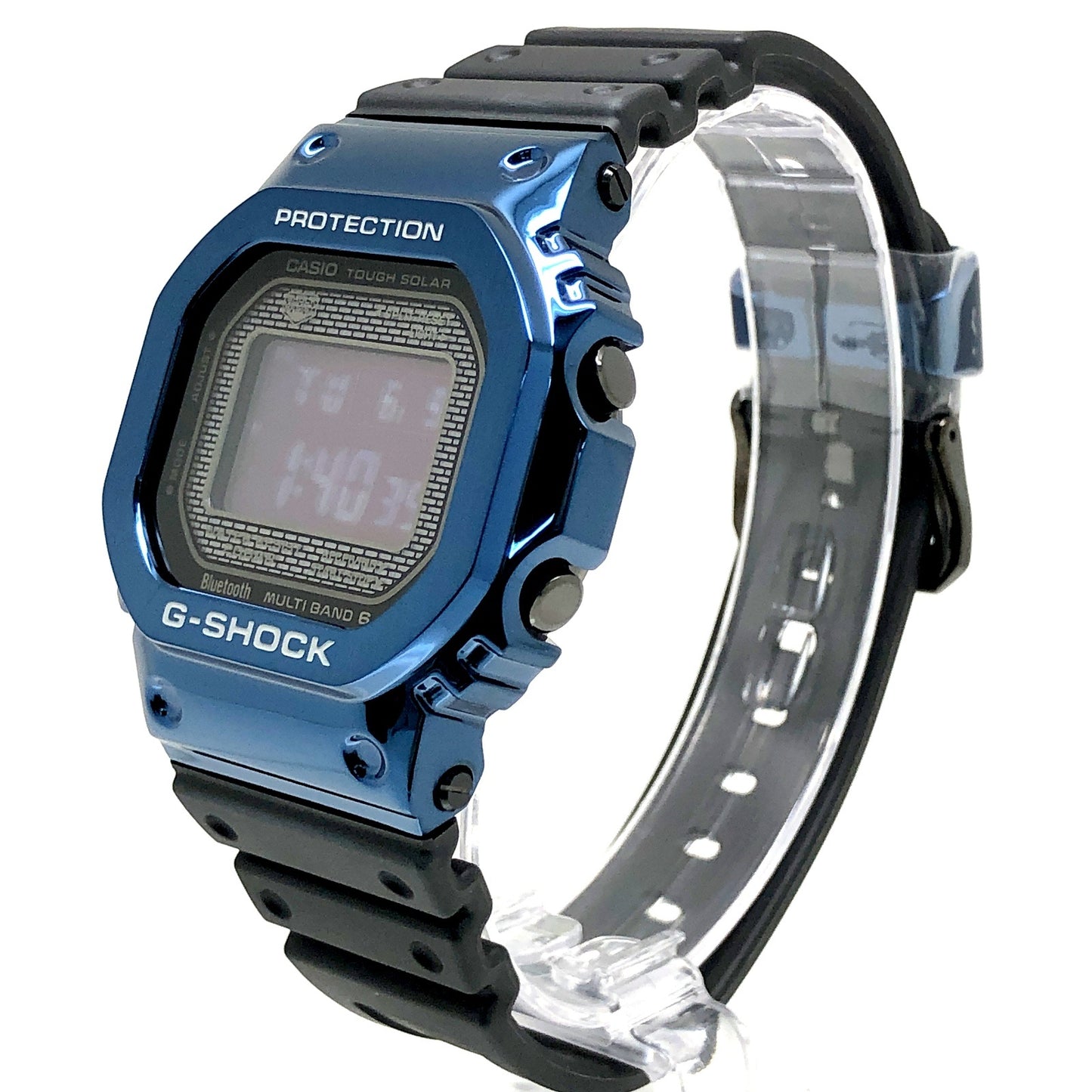 GMW-B5000G-2 フルメタル メタリックブルー ウレタンバンド