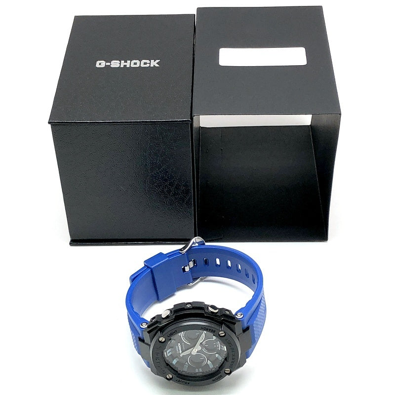 GST-W300G-2A1 G-STEEL ミッドサイズモデル ブラック×ブルー
