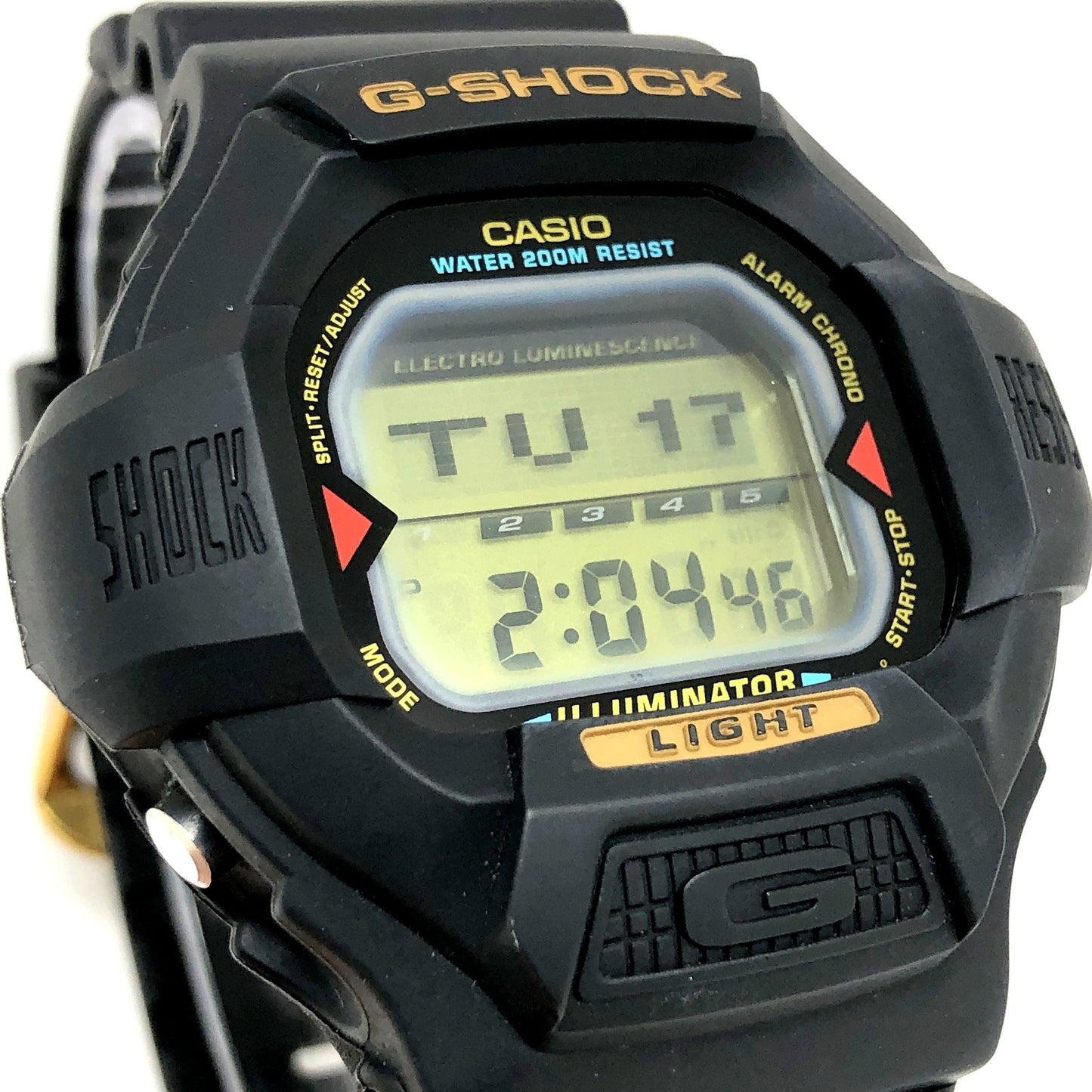 DW-8030G-1V 文字スクロール シルバー液晶 海外モデル