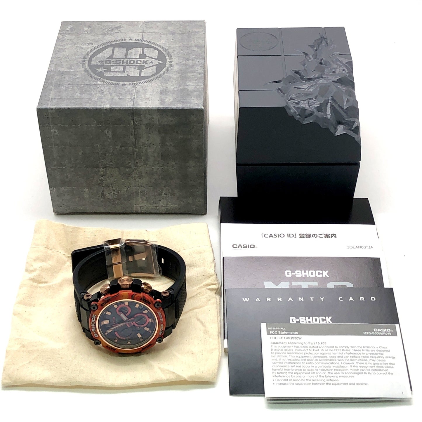MTG-B3000FR-1A MT-G Gショック40周年記念 フレアレッド