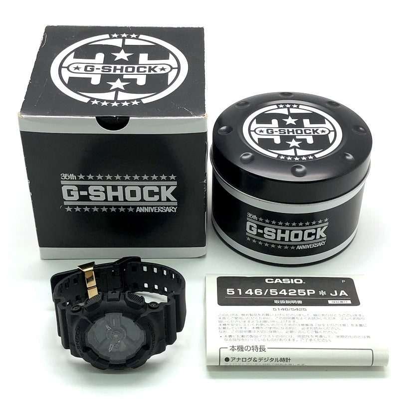 GA-135A-1A Gショック35周年記念 ビッグバンブラック