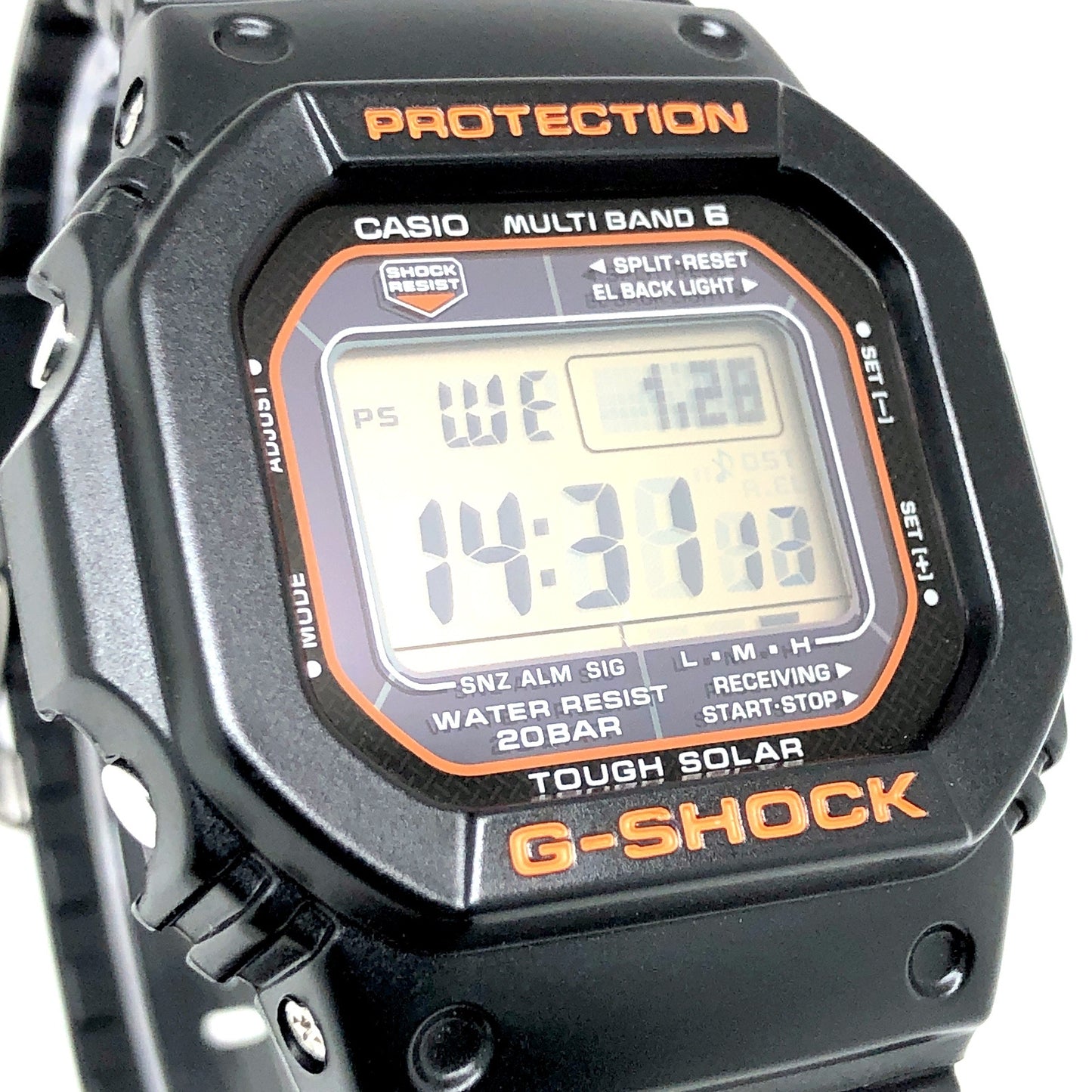 GW-M5610R-1 電波ソーラー オレンジ液晶モデル