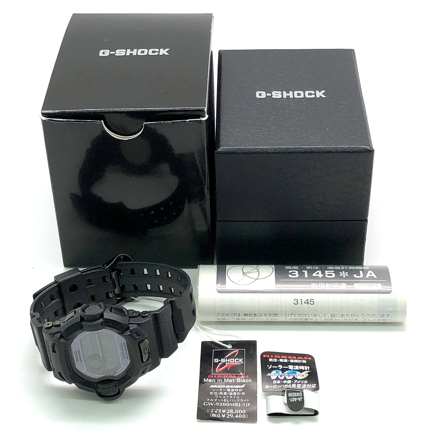 GW-9200MBJ-1 ライズマン メンインマットブラック  電波ソーラーモデル