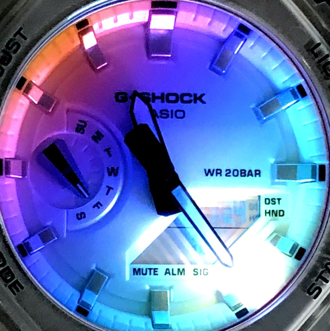 GA-2100SRS-7A イリデセントカラーシリーズ レインボー