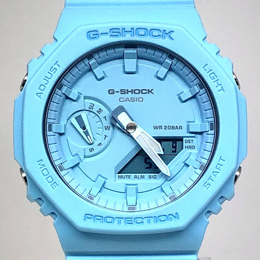 GA-2100-2A2 カシオーク オクタゴン ライトブルー ワントーン