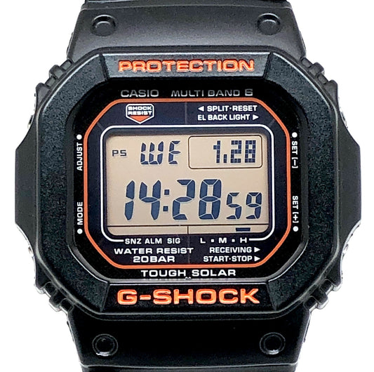 GW-M5610R-1 電波ソーラー オレンジ液晶モデル