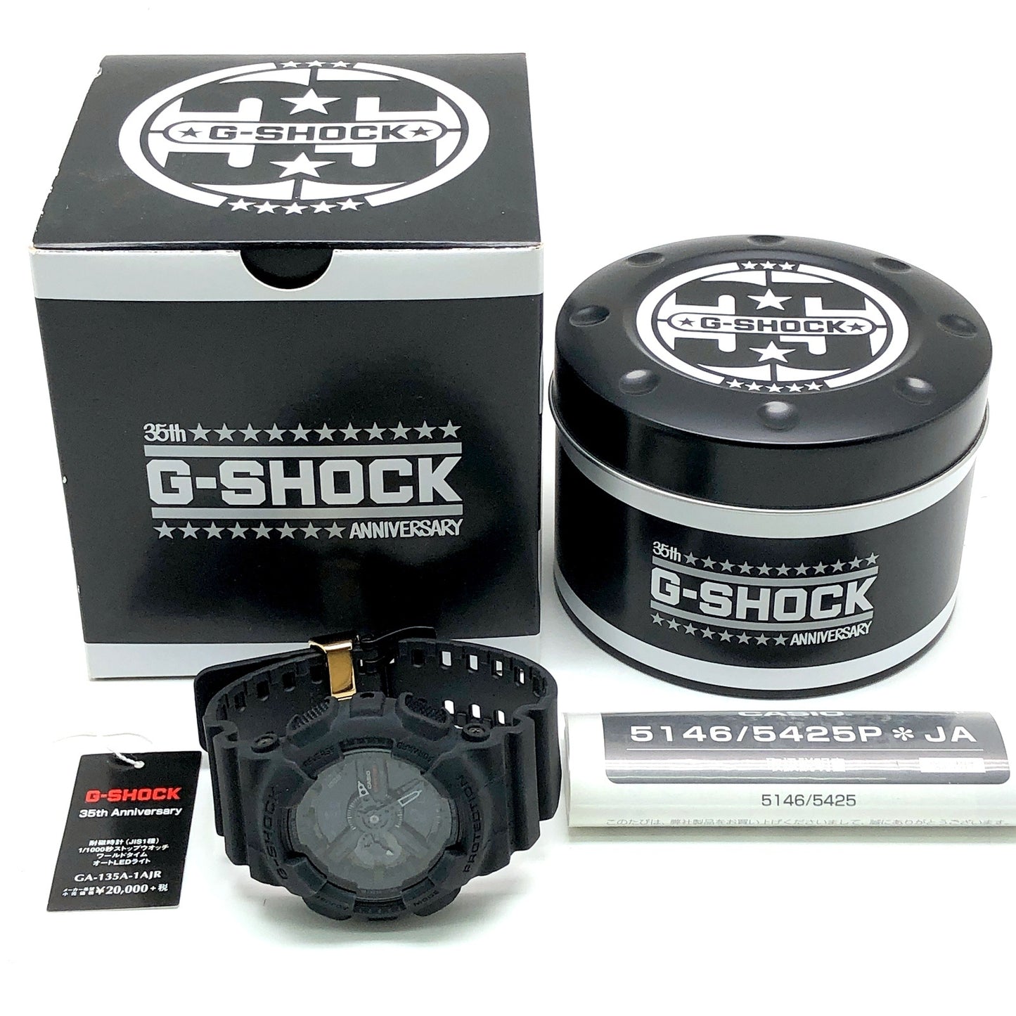 GA-135A-1A ビッグバンブラック Gショック35周年記念モデル