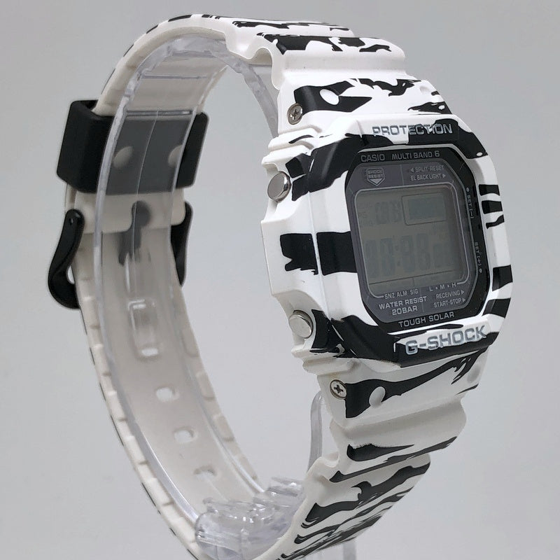GW-M5610BW-7 電波ソーラー搭載 ホワイト＆ブラックシリーズ タイガーカモフラージュ
