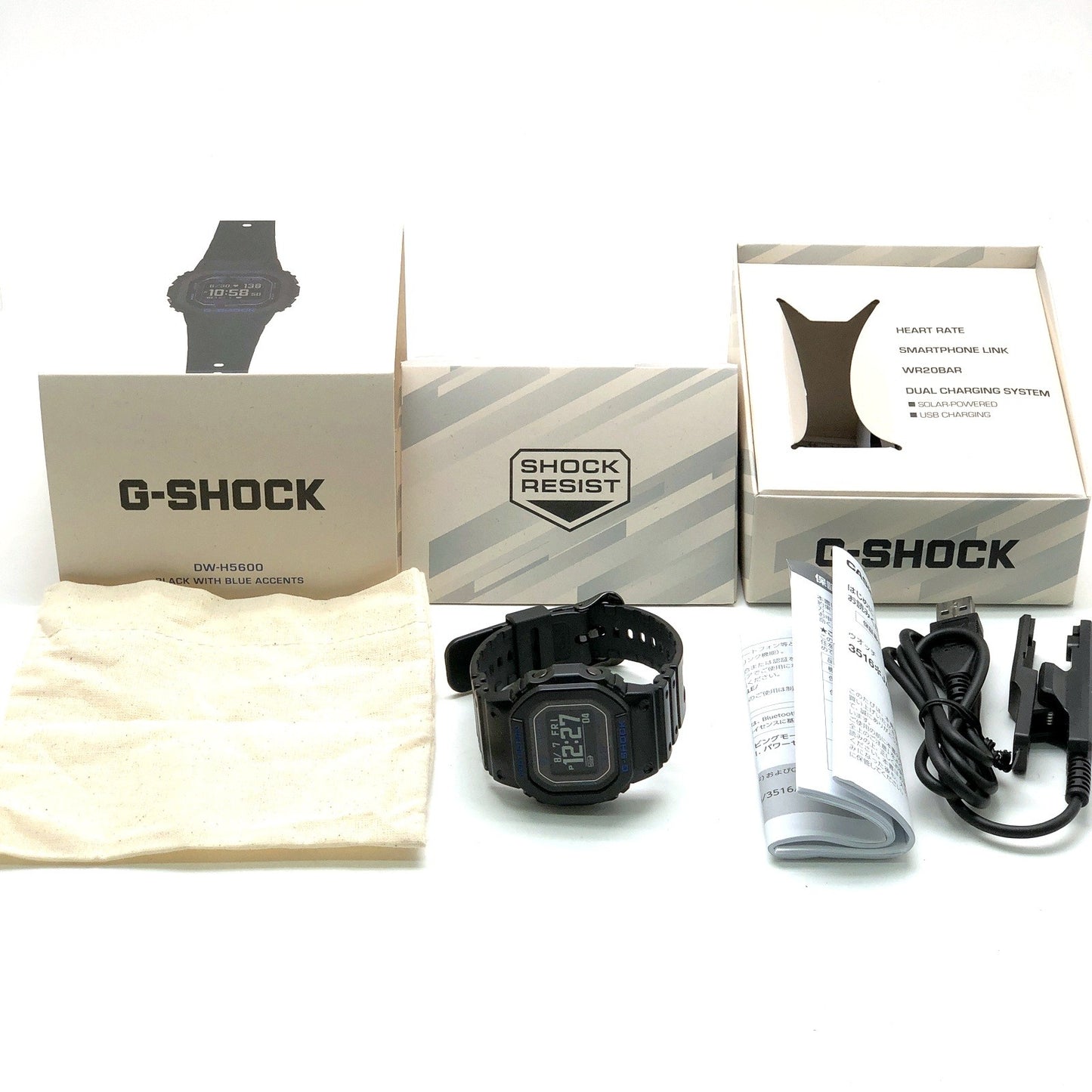 DW-H5600-1A2 G-SQUAD スマートウォッチ