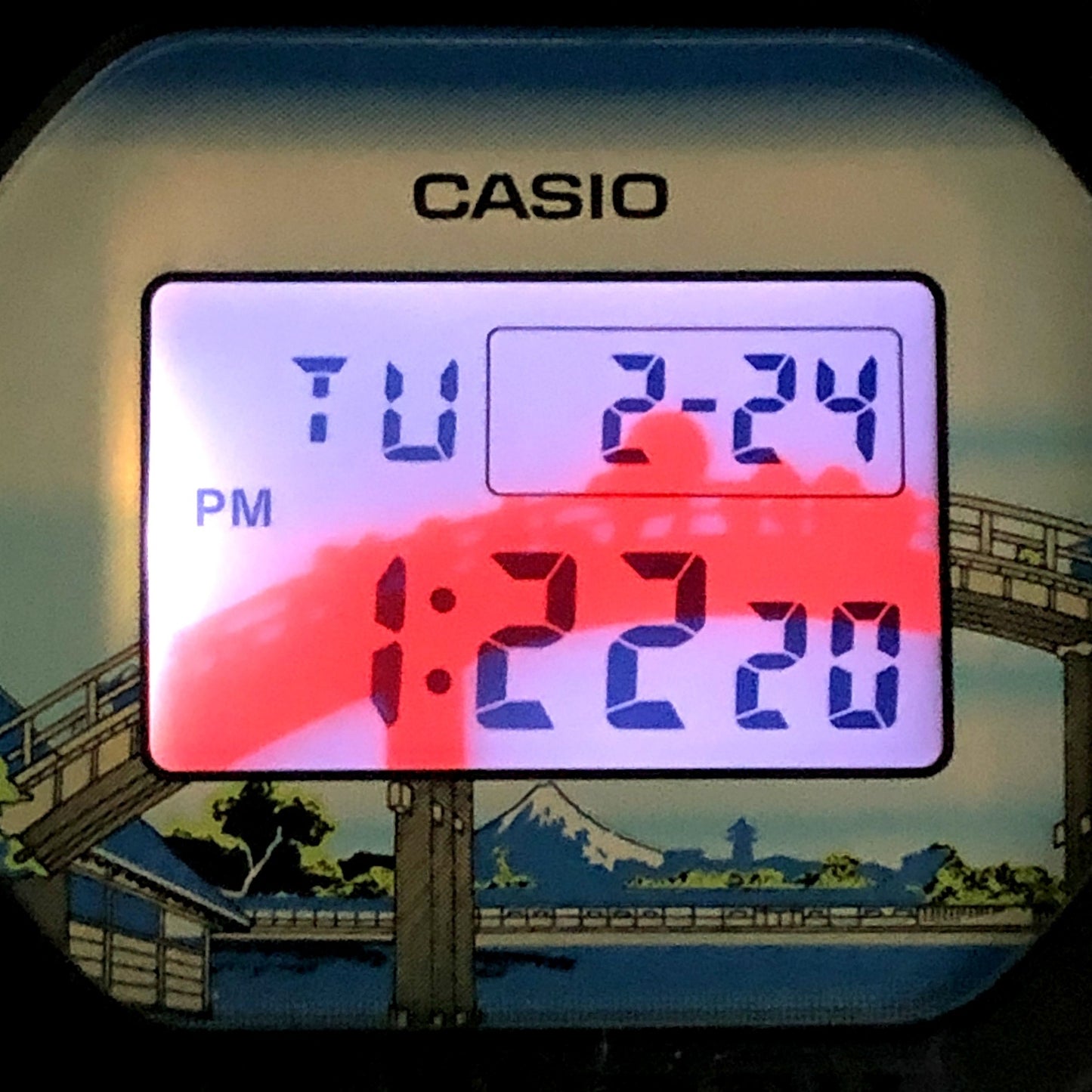 DW-5600KHFM25-1 葛飾北斎 富嶽三十六景 深川万年橋下