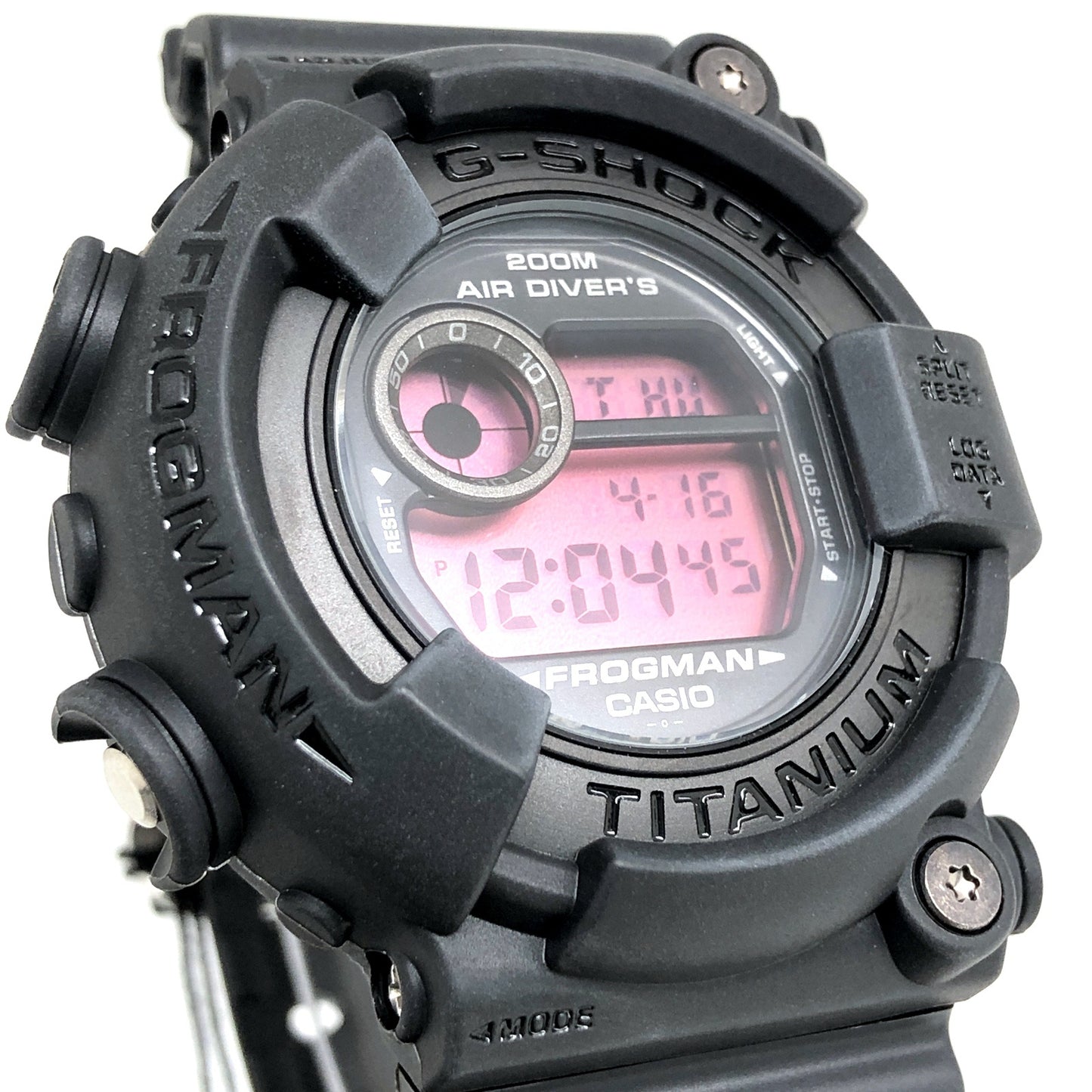 DW-8200BK-1 フロッグマン リアルブラック レッド液晶